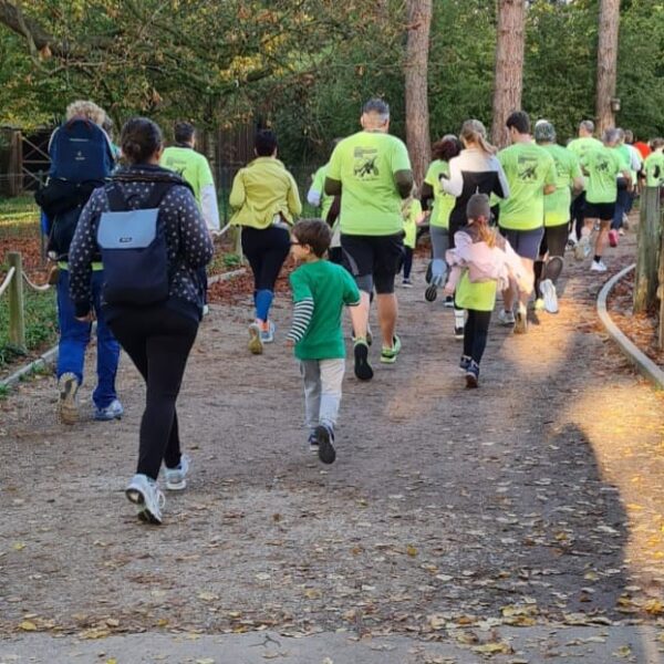 Teilnehmende beim Spendenlauf 2025 im Zoo Heidelberg.